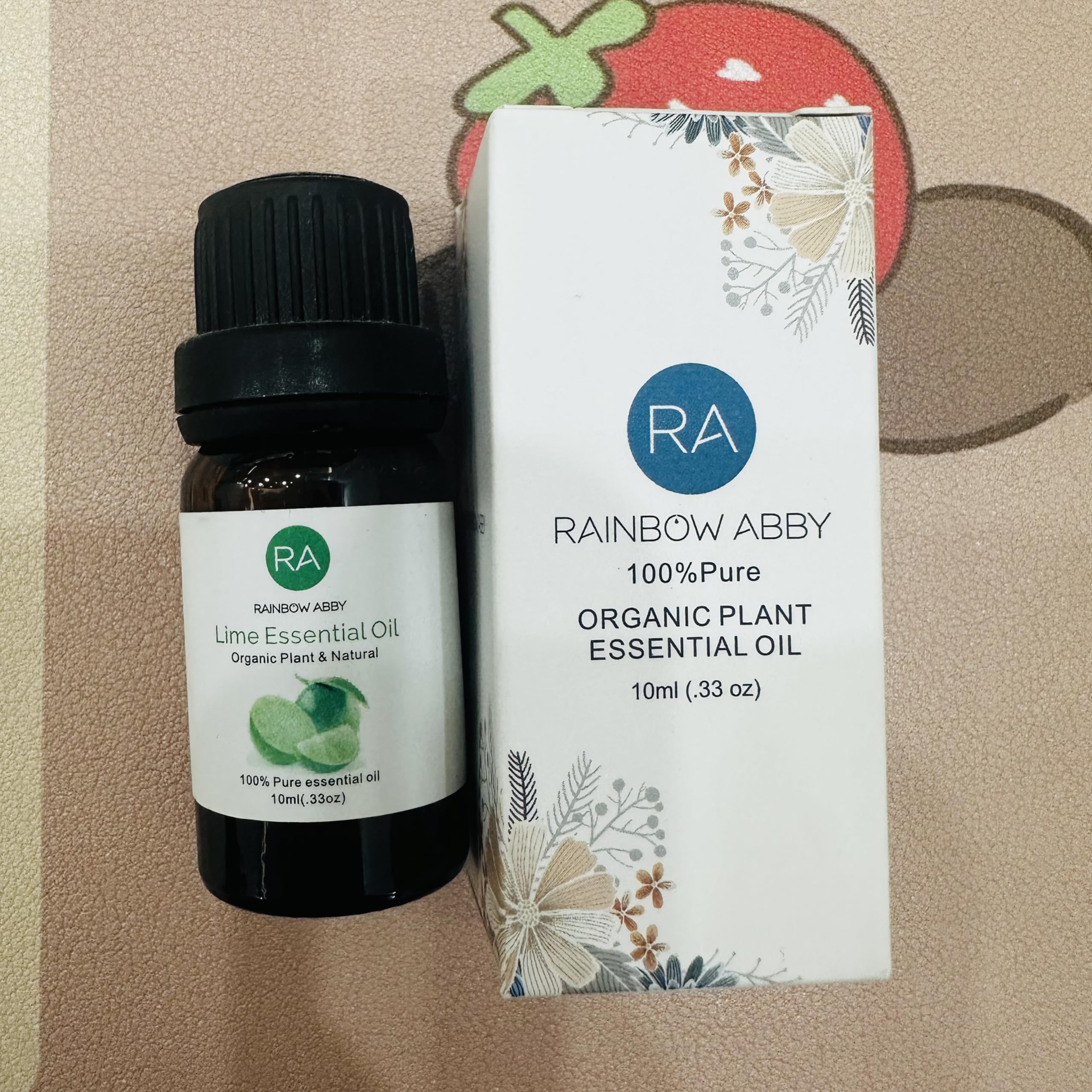 Lime essential oil used for skincare and massage
