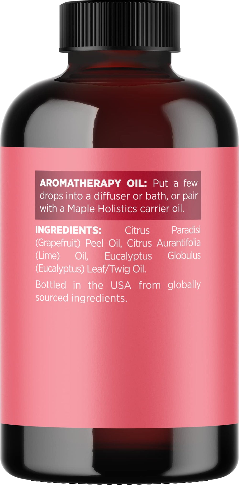 Diffuser releasing a refreshing citrus aroma of lime grapefruit and eucalyptus