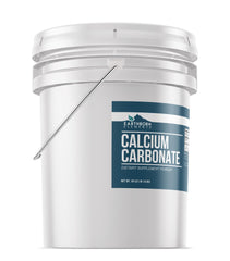 Limestone-based calcium carbonate powder close-up