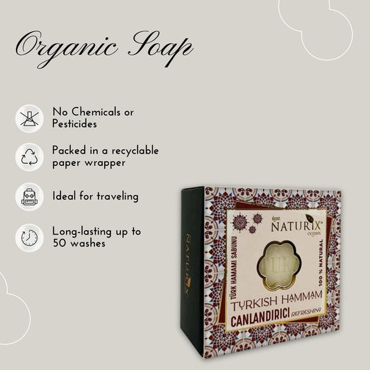LIMOPA Organic Bar Soap produces a rich body lather with nourishing oils.