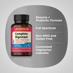 Close-up of Lindberg Complete Digestant capsules