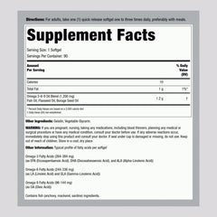 Close-up of Lindberg Omega 3-6-9 softgels