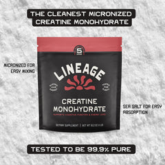 Lineage Provisions sea salt crystals with creatine for solubility.