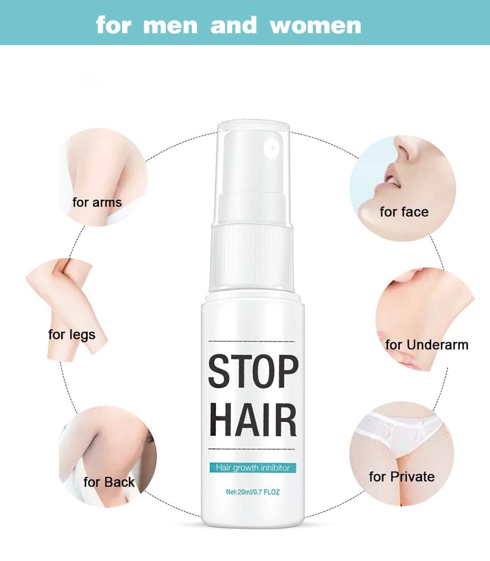 LINEDSON Hair Growth Inhibitor Spray on legs for discreet coverage.