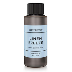 2 oz Linen Breeze aroma essential oil blend bottle for diffusers