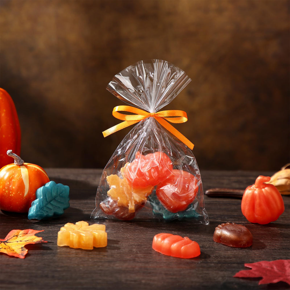 Lineshading maple leaf autumn soap brightens tables and centerpieces.