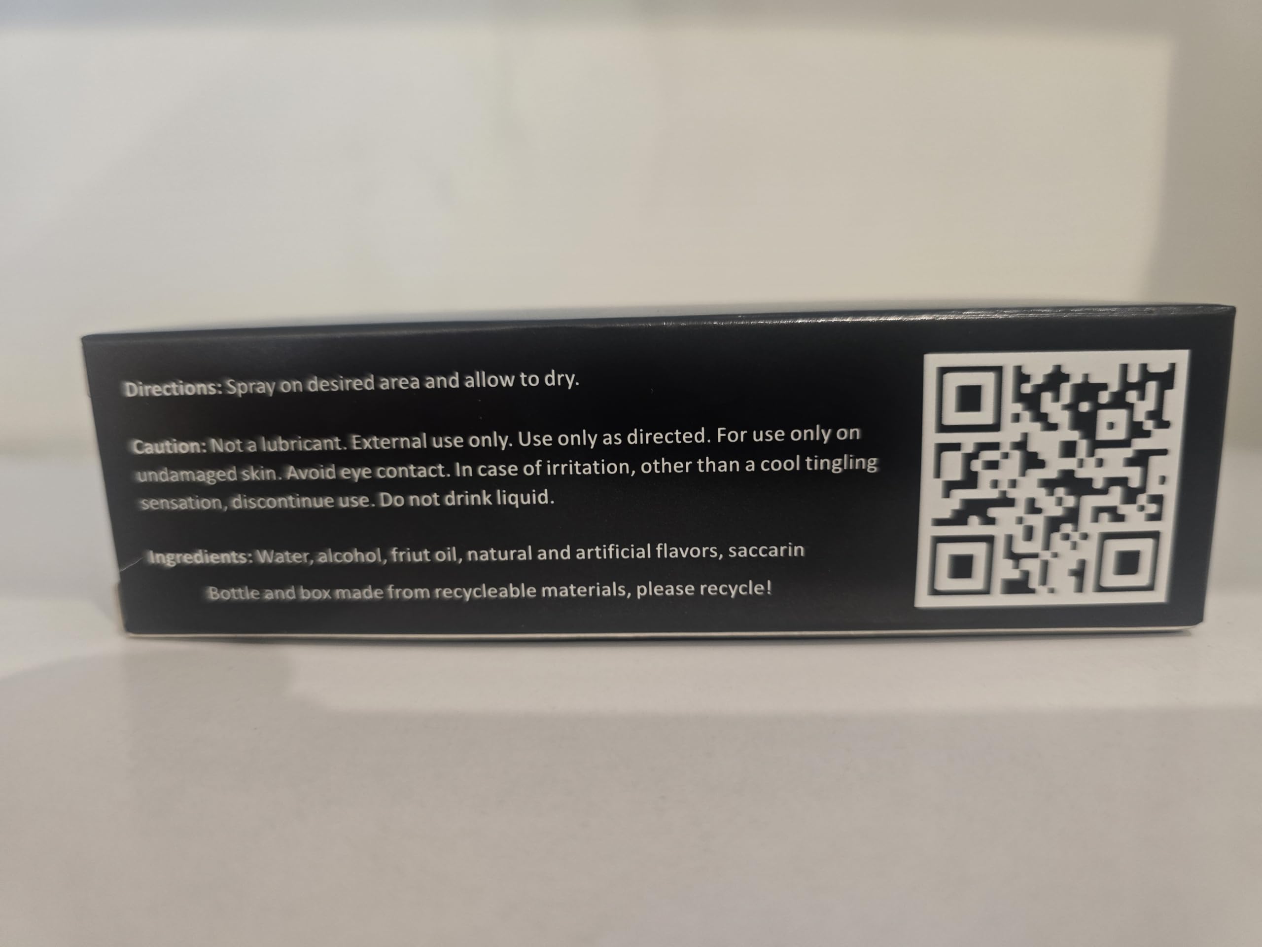 Ingredients label showing organic-certified components