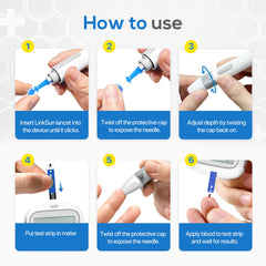 LinkSun travel-ready kit for on-the-go glucose monitoring.