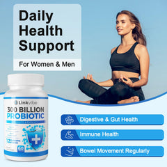 Linkvibe Probiotic organic prebiotic blend supporting friendly gut bacteria