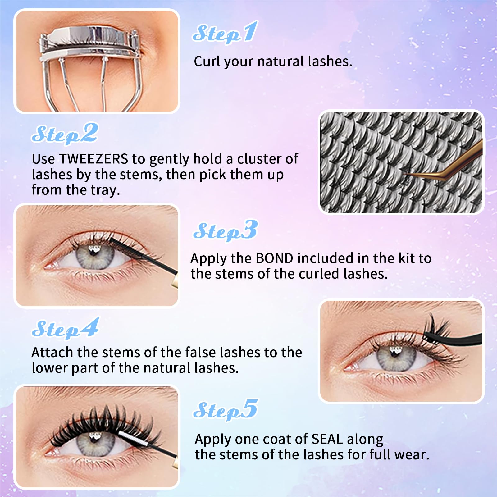 LinShow Finished-eye look demonstrates wake-up-ready lashes and lightweight comfort