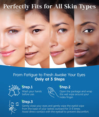 Linzercin Eyelid Cleansing Wipes lint-free design ensuring clean, residue-free use.
