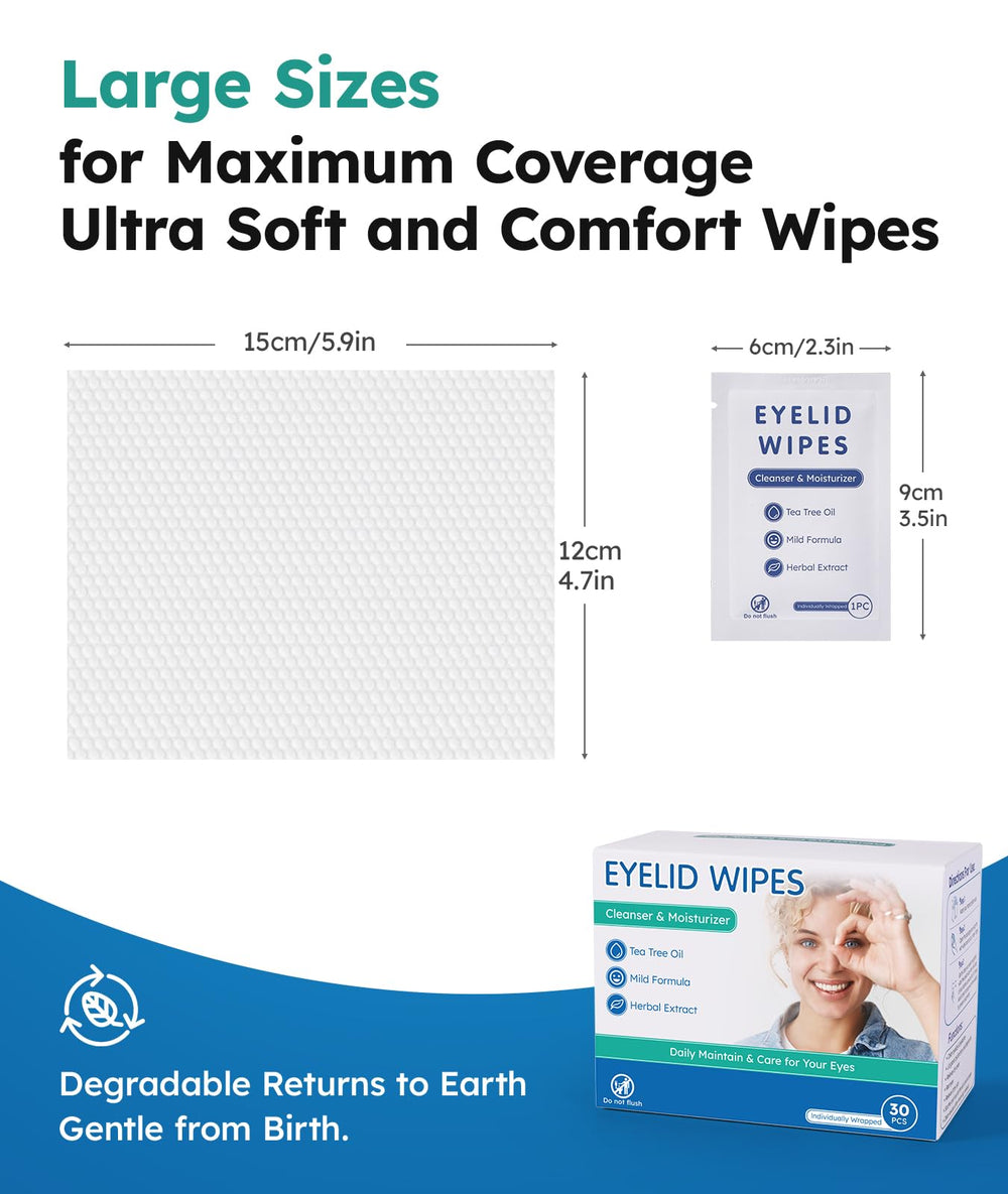 Linzercin Eyelid Cleansing Wipes used around the eye for family-friendly daily care.