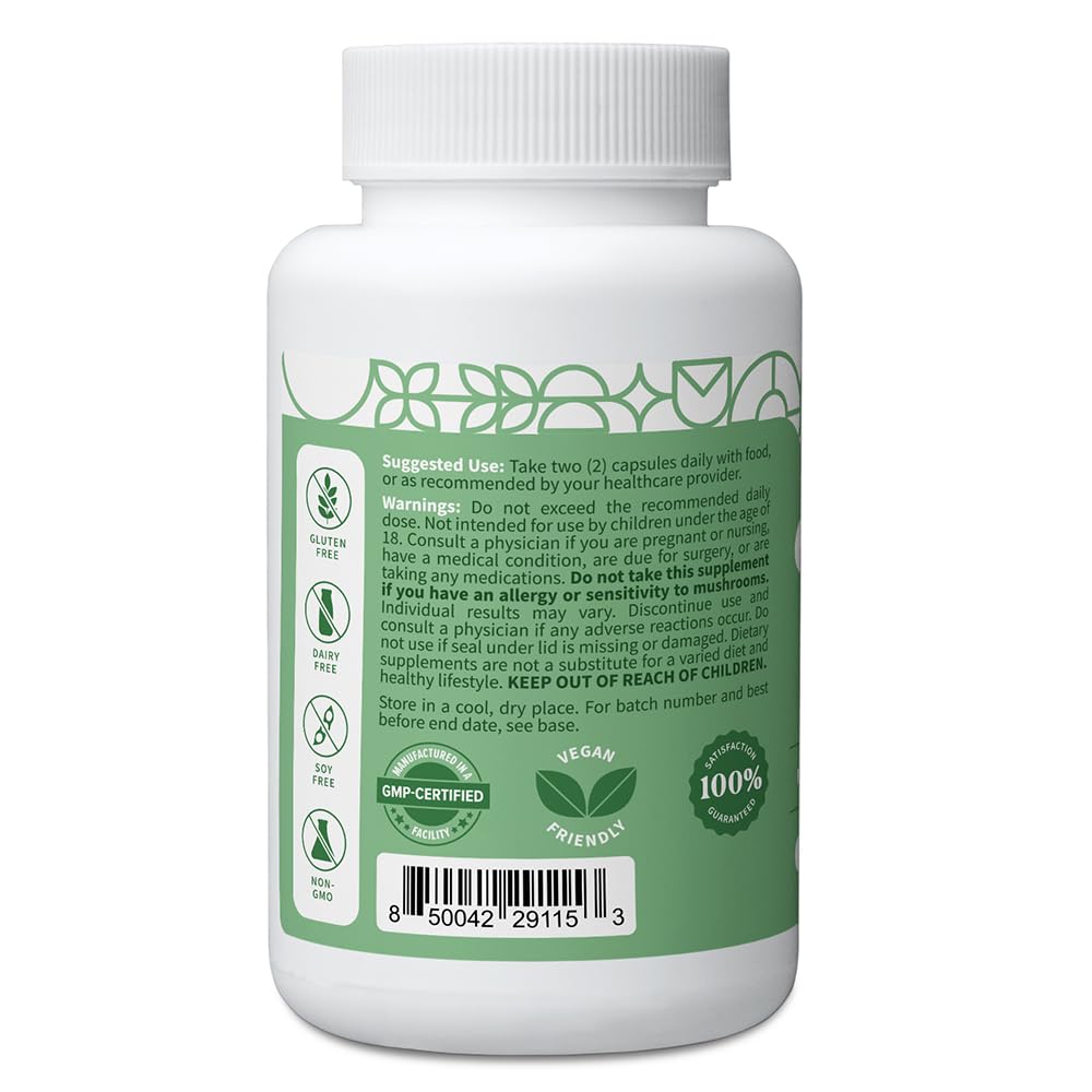 Brain health and clarity focus with Lion's Mane and Bacopa