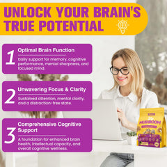 Lion's Mane, Bacopa, and Ginkgo brain support blend