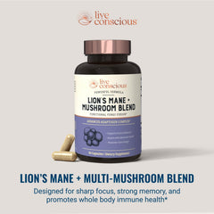 Label and bottle of cognitive memory supplement