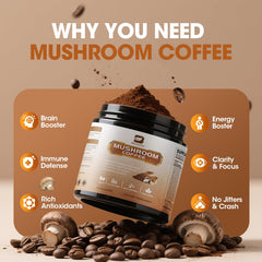 Lion's Mane mushroom in coffee blend