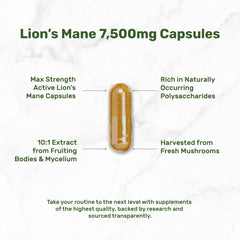 Serving size illustration showing two capsules per dose