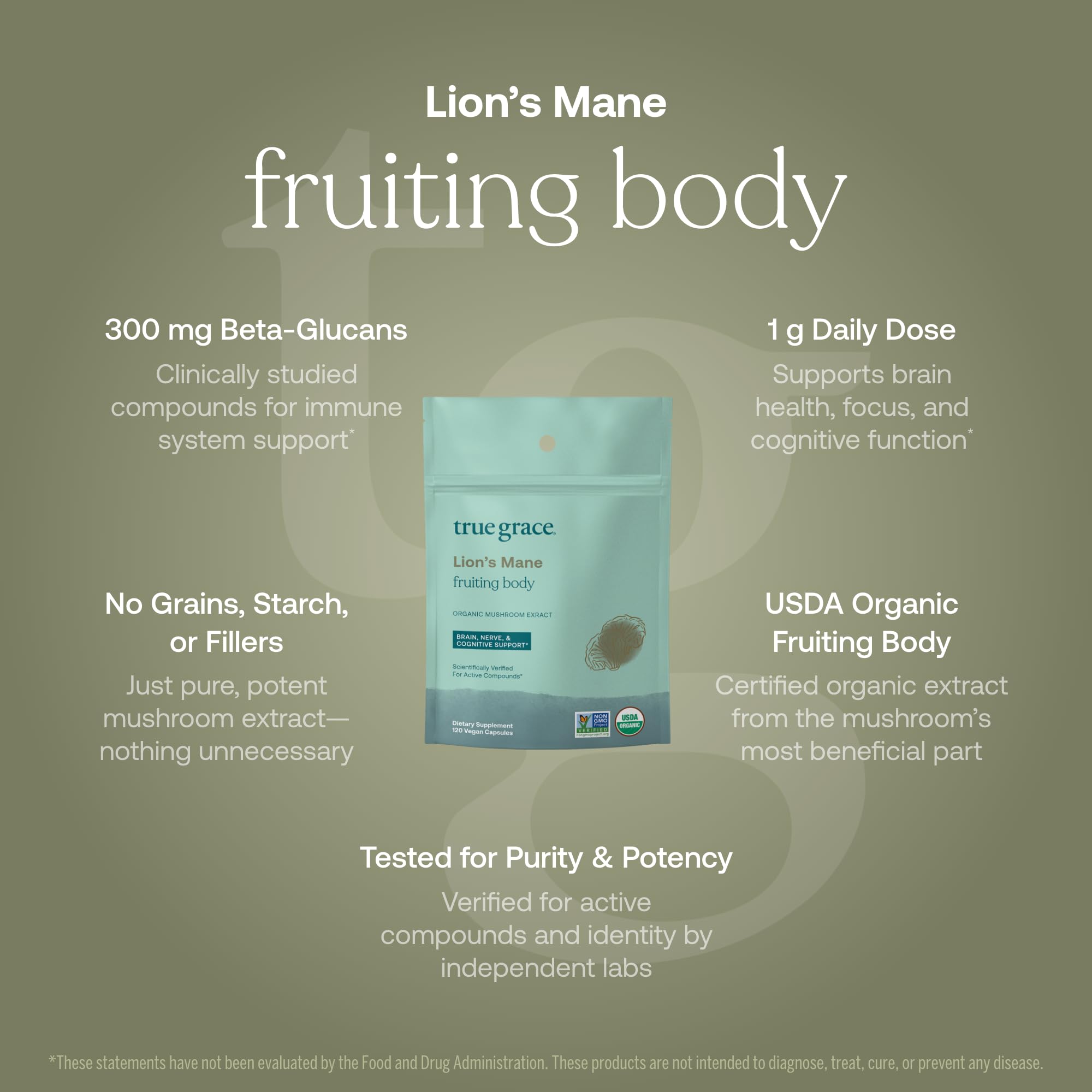 Lion's Mane mushroom for brain, nerve and cognitive support