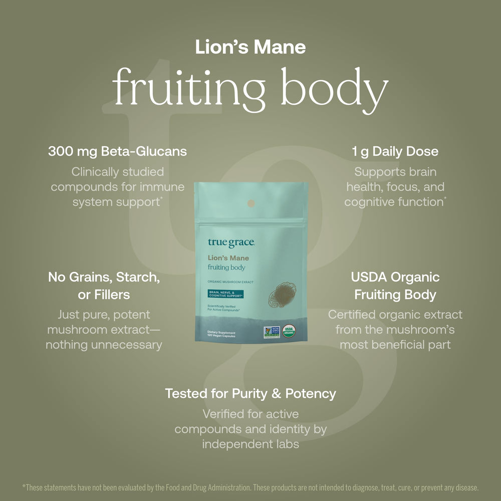 Lion's Mane mushroom for brain, nerve and cognitive support