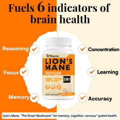 Close-up of Lions Mane extract showing 50x strength