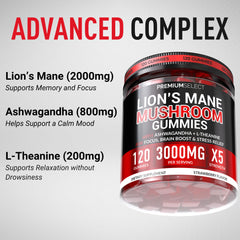 Ashwagandha and L-Theanine ingredients highlighted on packaging