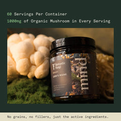 Lions Mane ingredients and organic notes