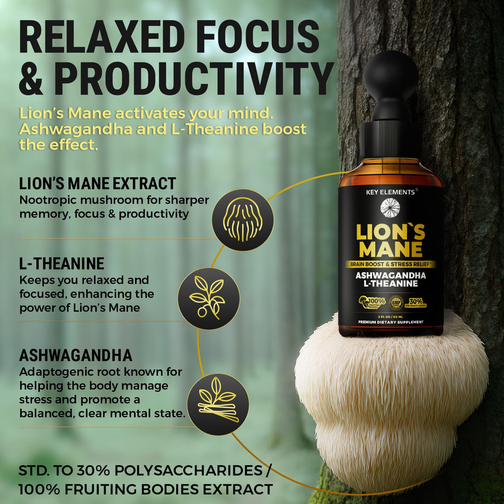 Standardized Lions Mane mushroom with 30% polysaccharides
