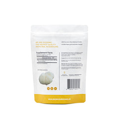 Close-up of Lion's Mane mushroom powder texture