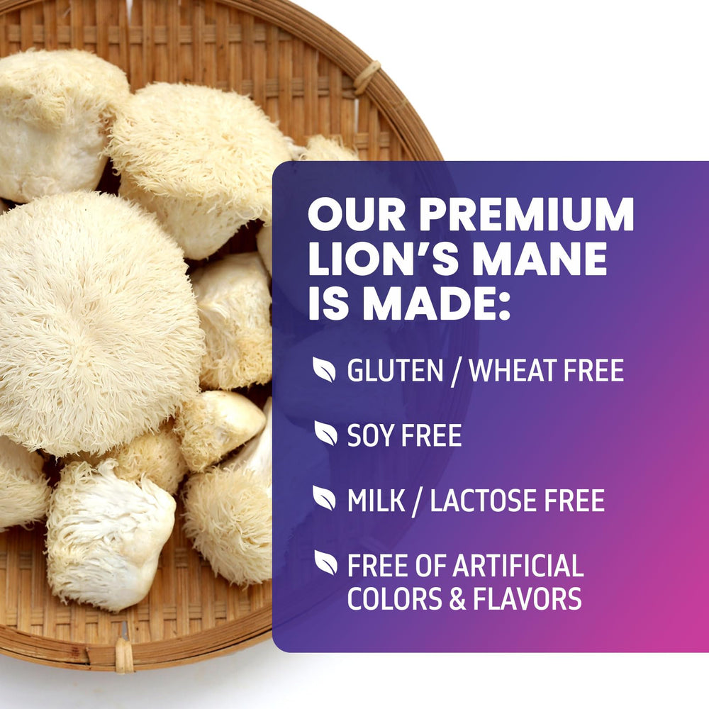 Lions Mane powder extract capsules