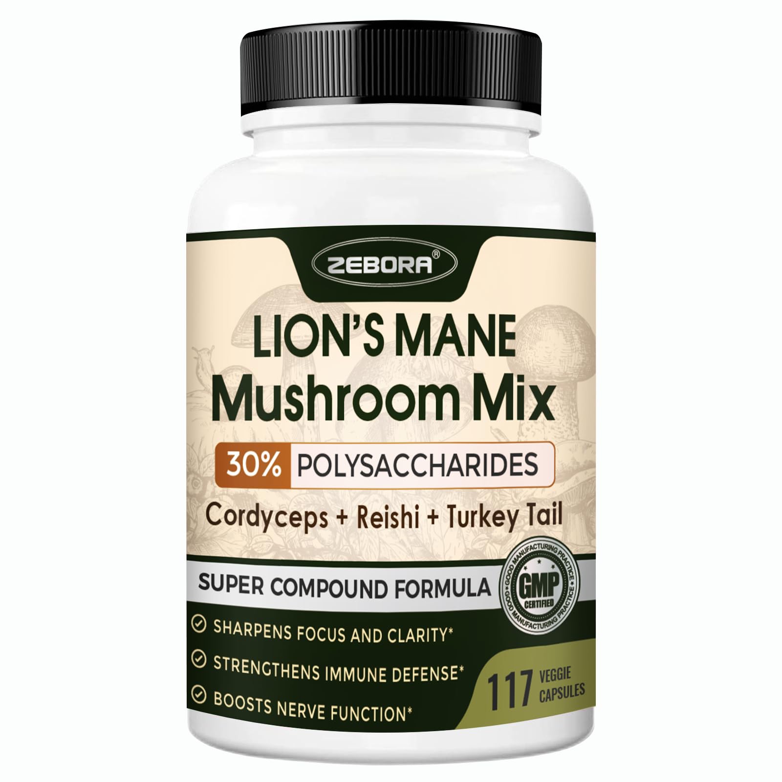 Lions Mane Mushroom Capsules hero shot