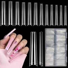 Lionvison 3XL coffin nail tips pack for long-lasting gel looks.