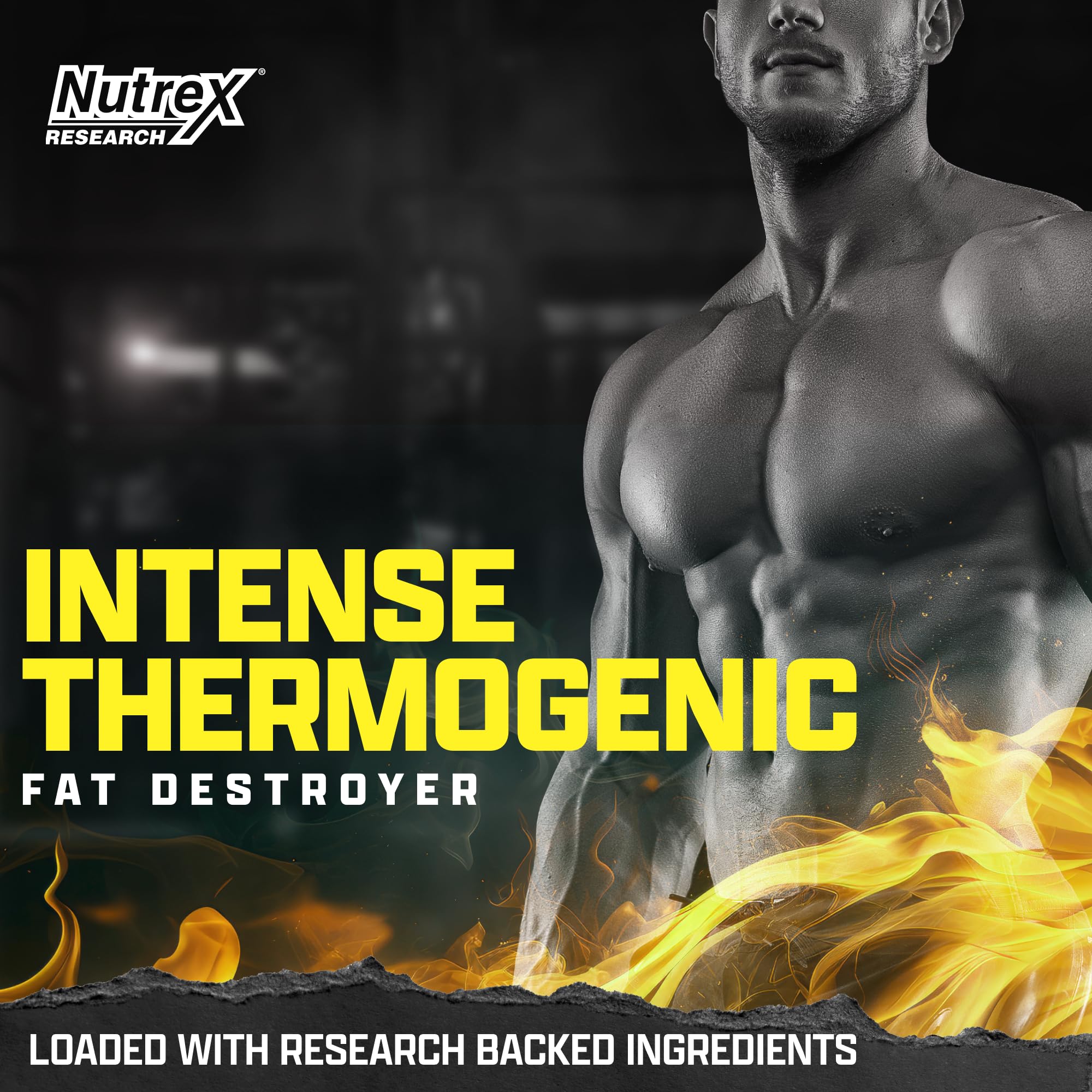 Nutrex Lipo-6 Black Intense Thermogenic bottle back and label
