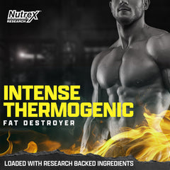 Nutrex Lipo-6 Black Intense Thermogenic bottle back and label