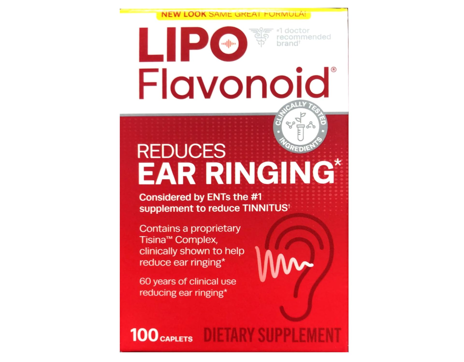 Close-up of Lipo-Flavonoid Plus bottle showing 100 capsules