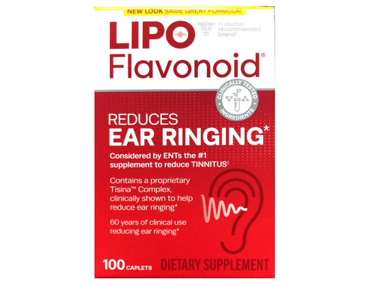 Close-up of Lipo-Flavonoid Plus bottle showing 100 capsules