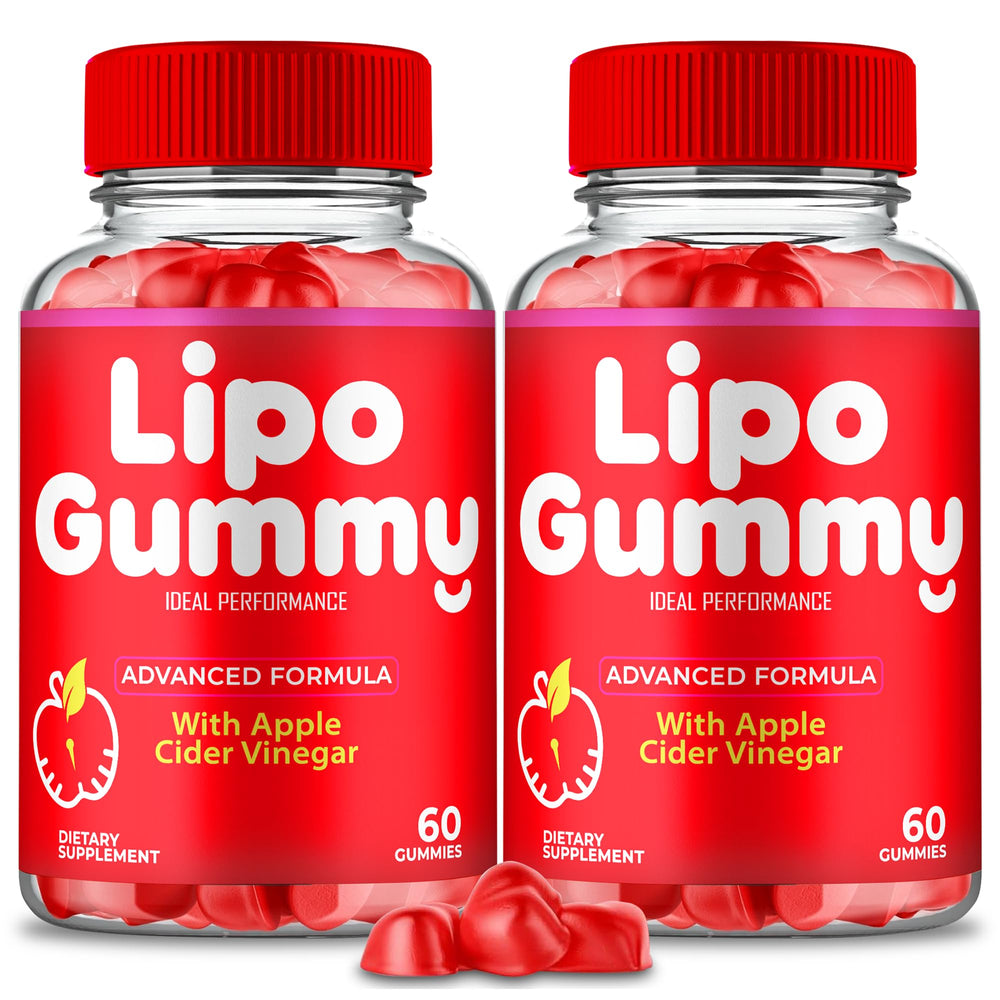 Lipo Gummy bottle label - Keto ACV supplement