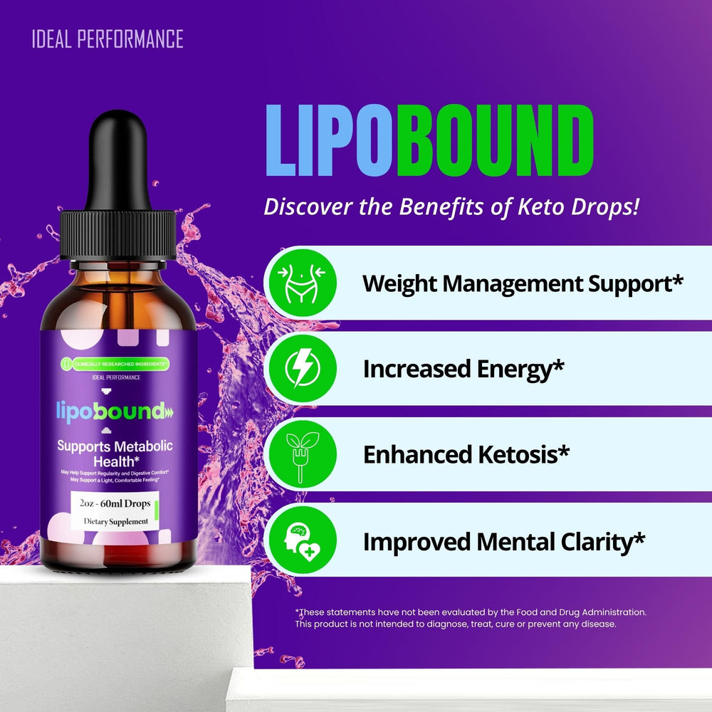 Keto liquid supplement Lipobound Drops for fitness