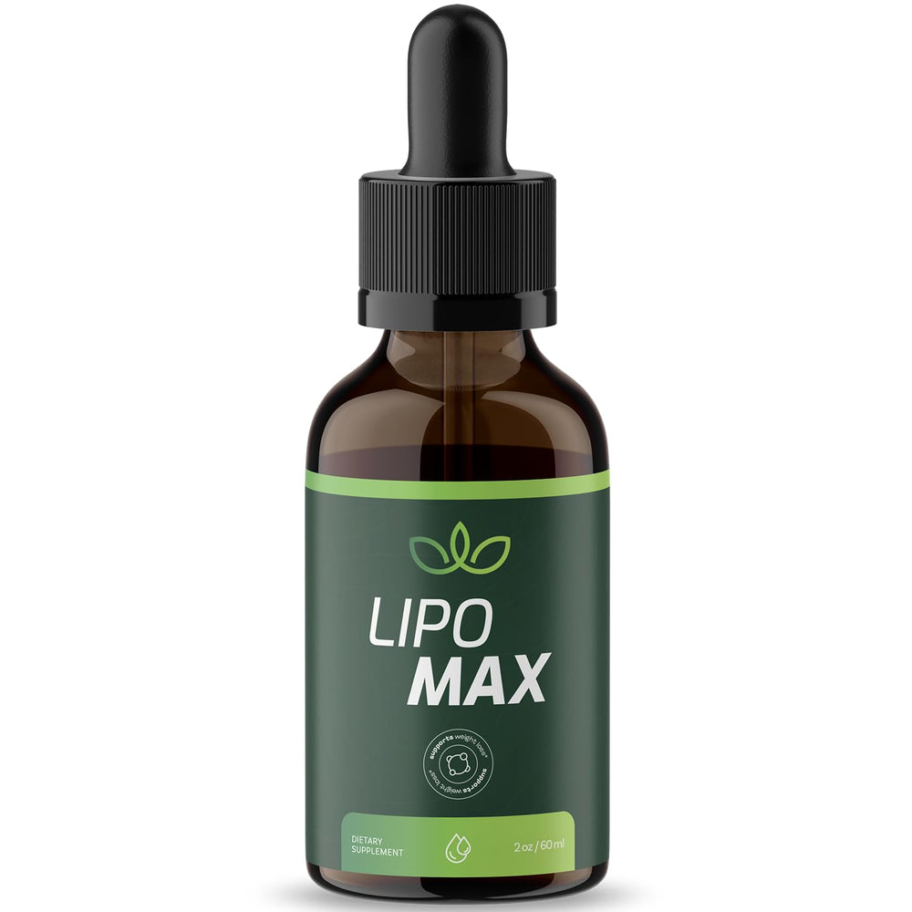 Front label of Lipo Max Drops bottle