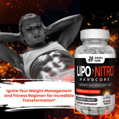 Graphic illustrating Nitro Energizer with caffeine and taurine