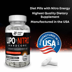 LipoNitro formula ingredients: L-Glutamine, Taurine, L-Theanine, L-Phenylalanine