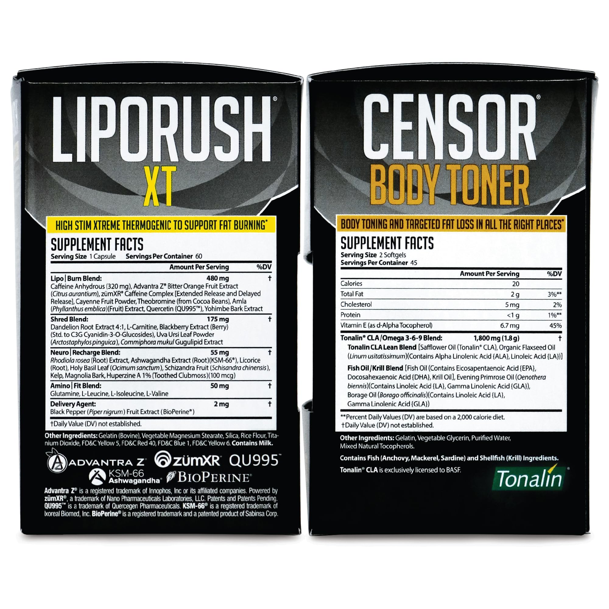 Close-up of LipoRUSH XT thermogenic capsules
