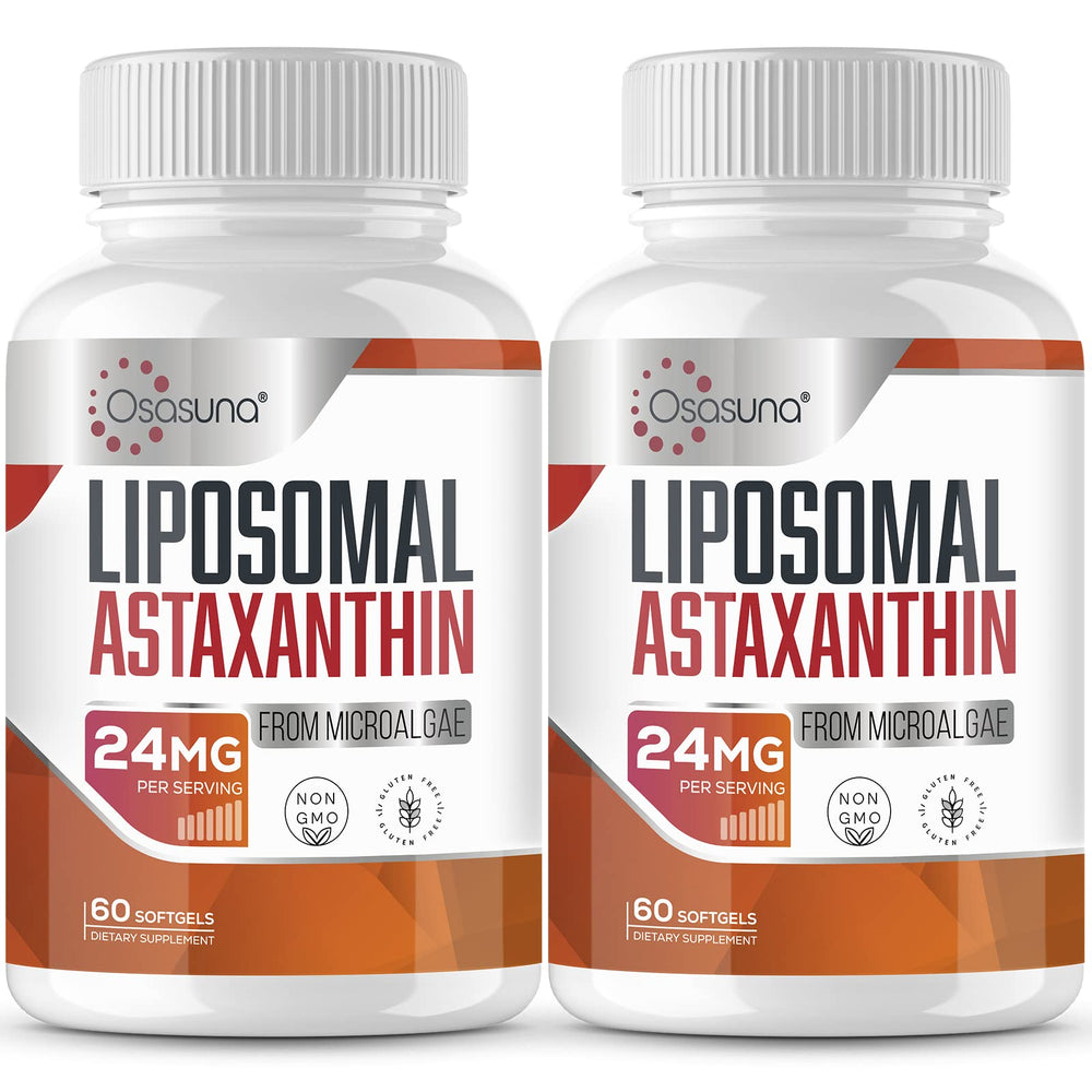 Bottle of Liposomal Astaxanthin 24 mg softgels