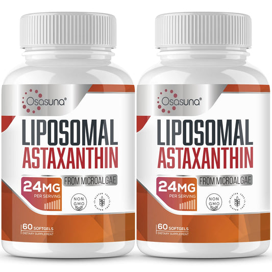 Bottle of Liposomal Astaxanthin 24 mg softgels