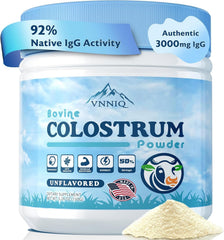 Bottle of Liposomal Bovine Colostrum Powder with label showing 3x absorption