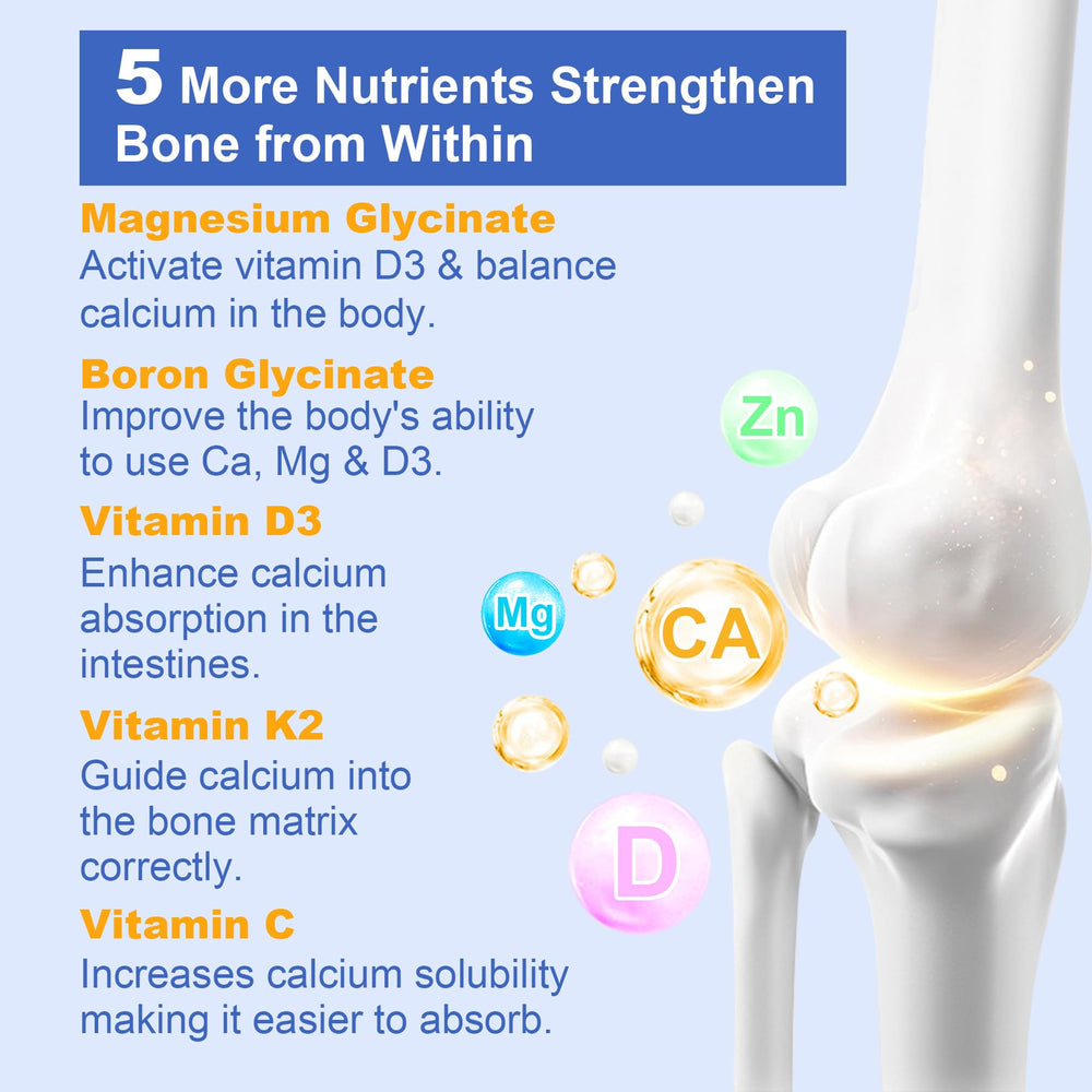 Calcium AKG with magnesium glycinate, boron, probiotics and vitamin C