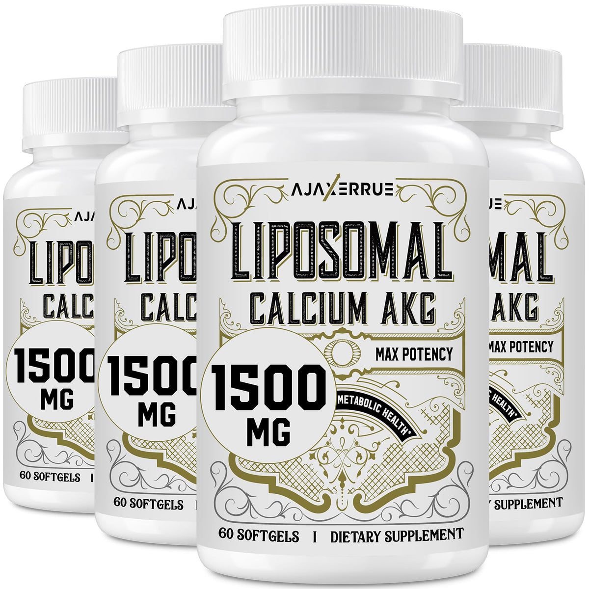 Liposomal Calcium AKG 1500 mg bottle front view