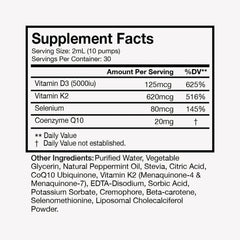 Close-up of Liposomal Vitamin D3 + K2 capsules