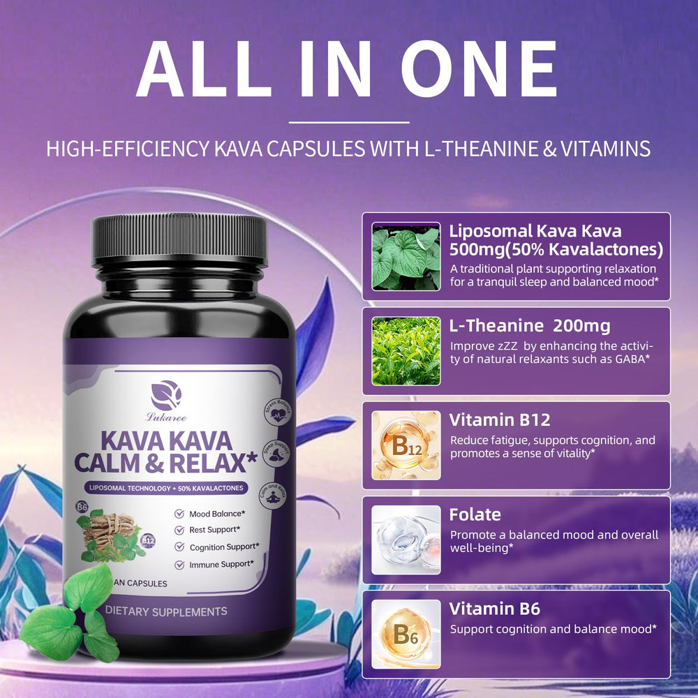 Liposomal delivery technology visual for kava capsules