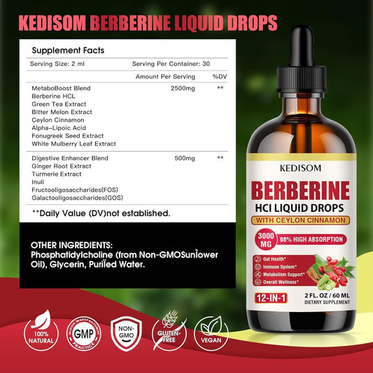 Diagram illustrating liposomal delivery technology for berberine.