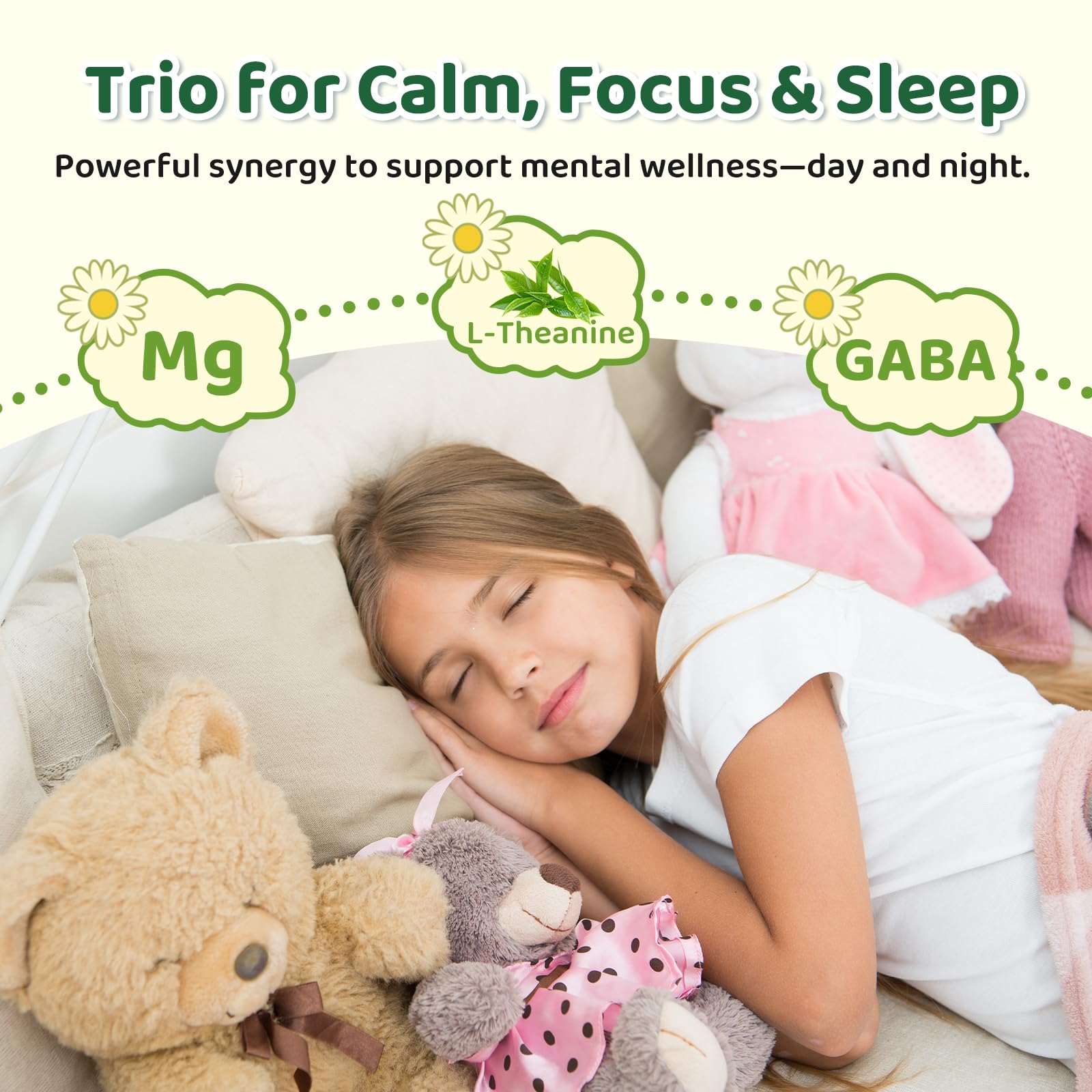 Two-pack GABA L-Theanine pineapple drops with a glass of water